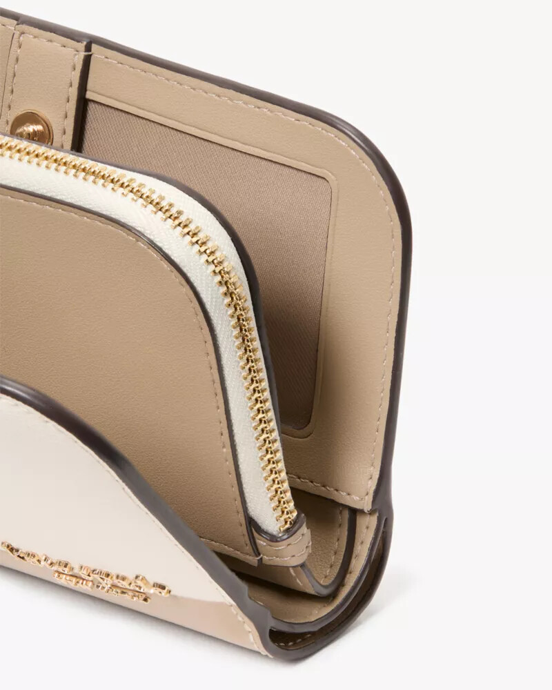 devin colorblocked medium bifold wallet timeless taupe multi