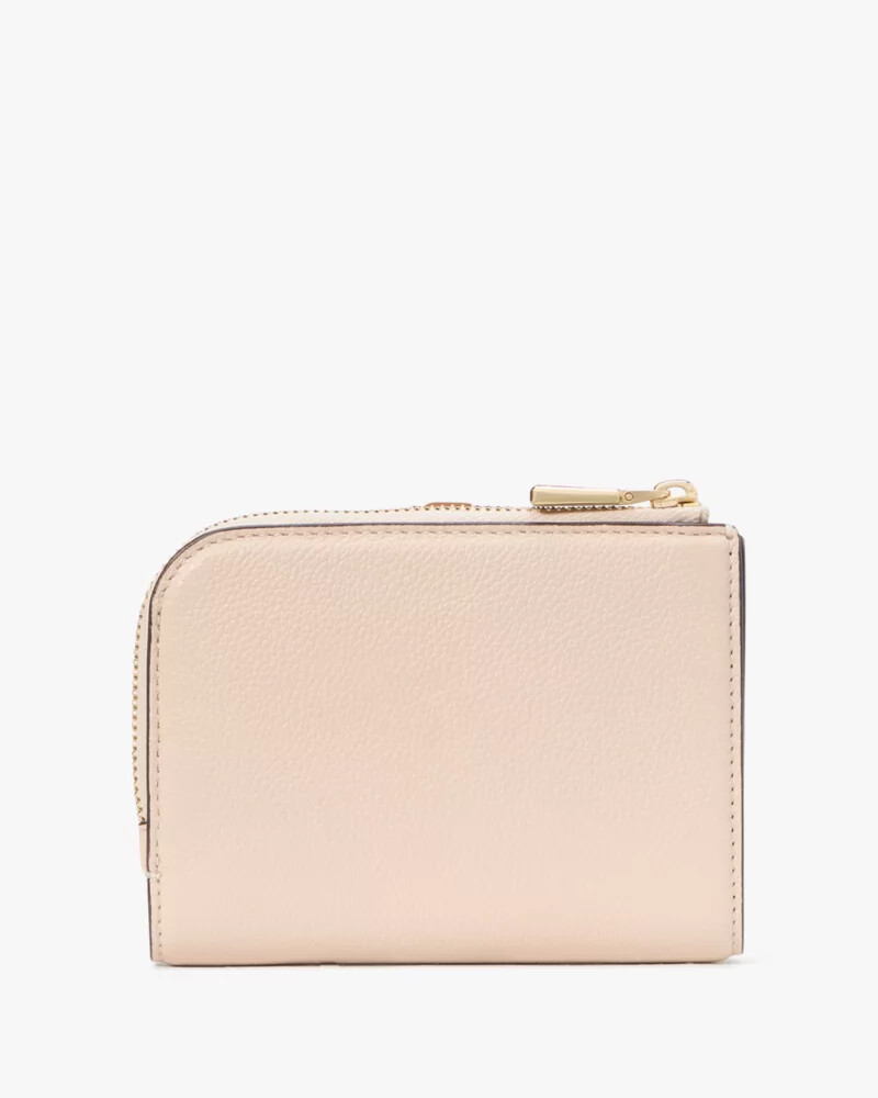 deco colorblocked small compact wallet milk glass multi