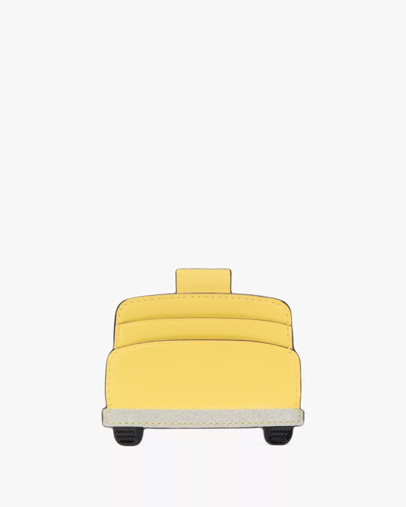 hey taxi embellished card case yellow multi
