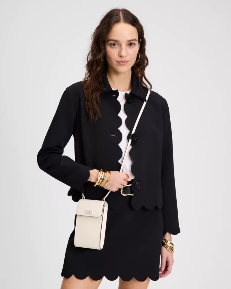 serena phone crossbody cream