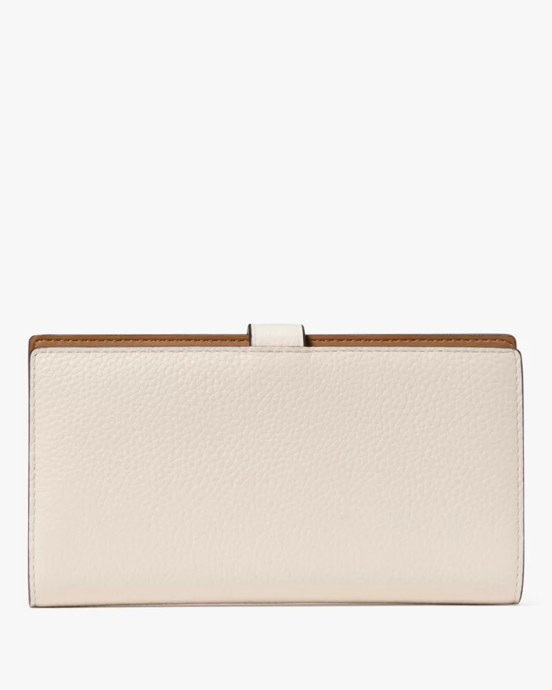 ava colorblocked bifold wallet parchment multi