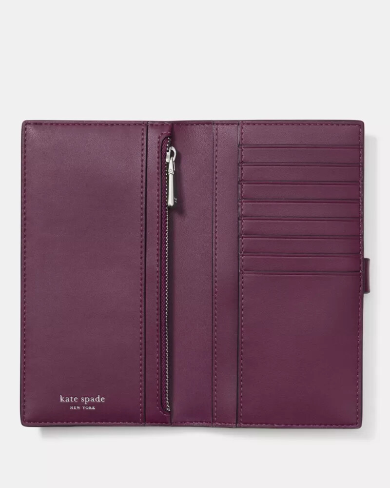 ava bifold wallet purple agate