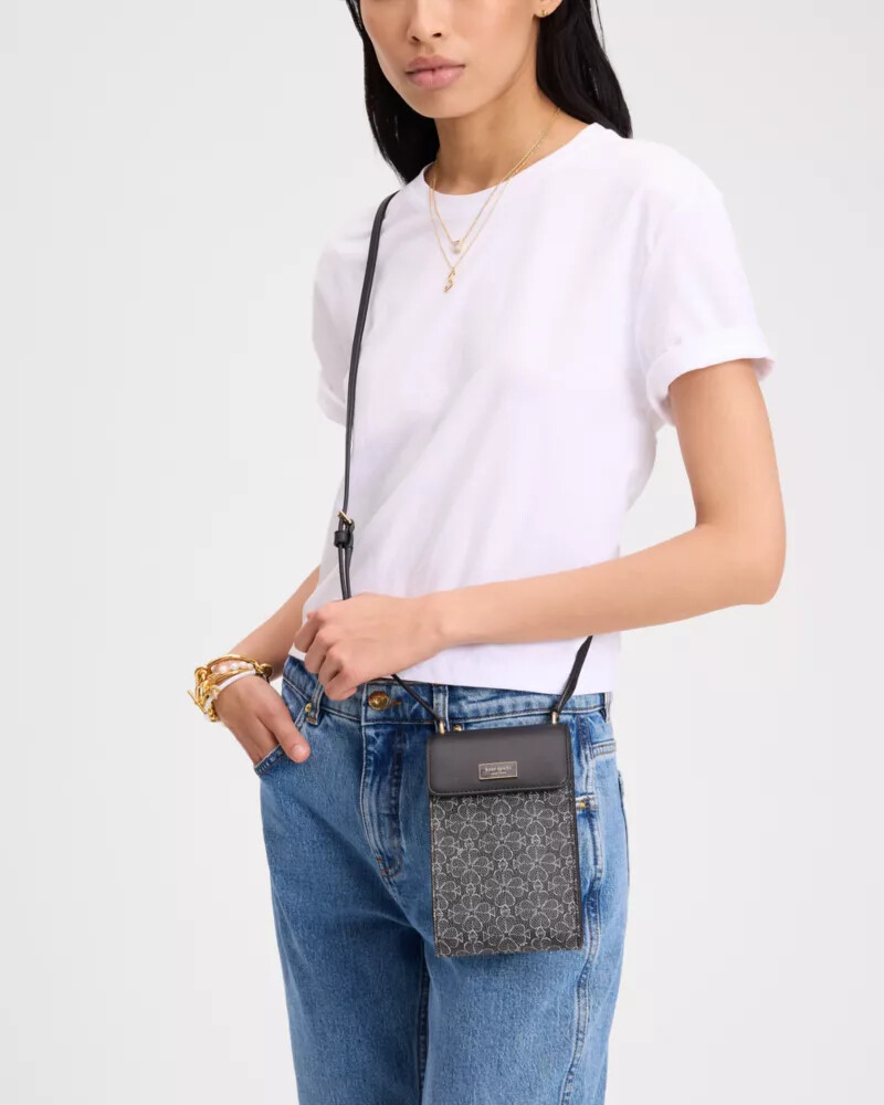 serena phone crossbody bag black multi