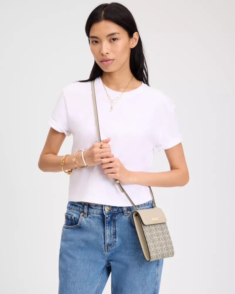 serena phone crossbody bag neutral multi