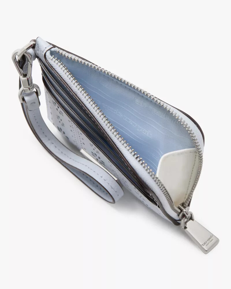 devin coin card case wristlet taro milk