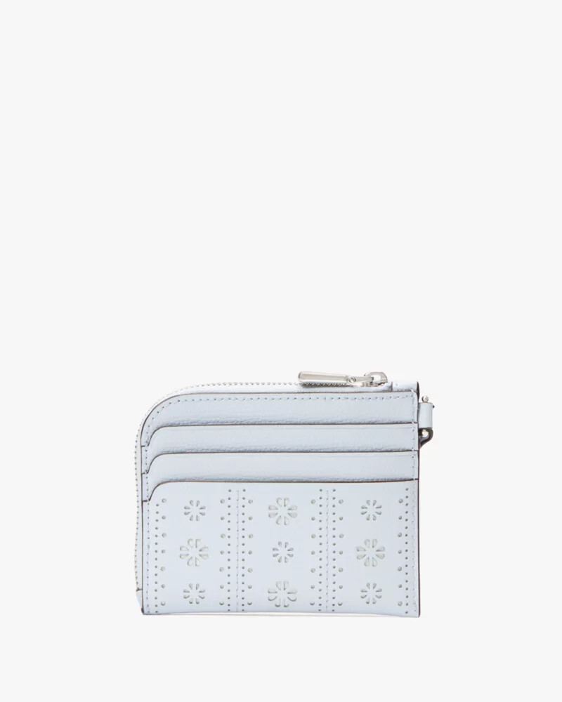 devin coin card case wristlet taro milk