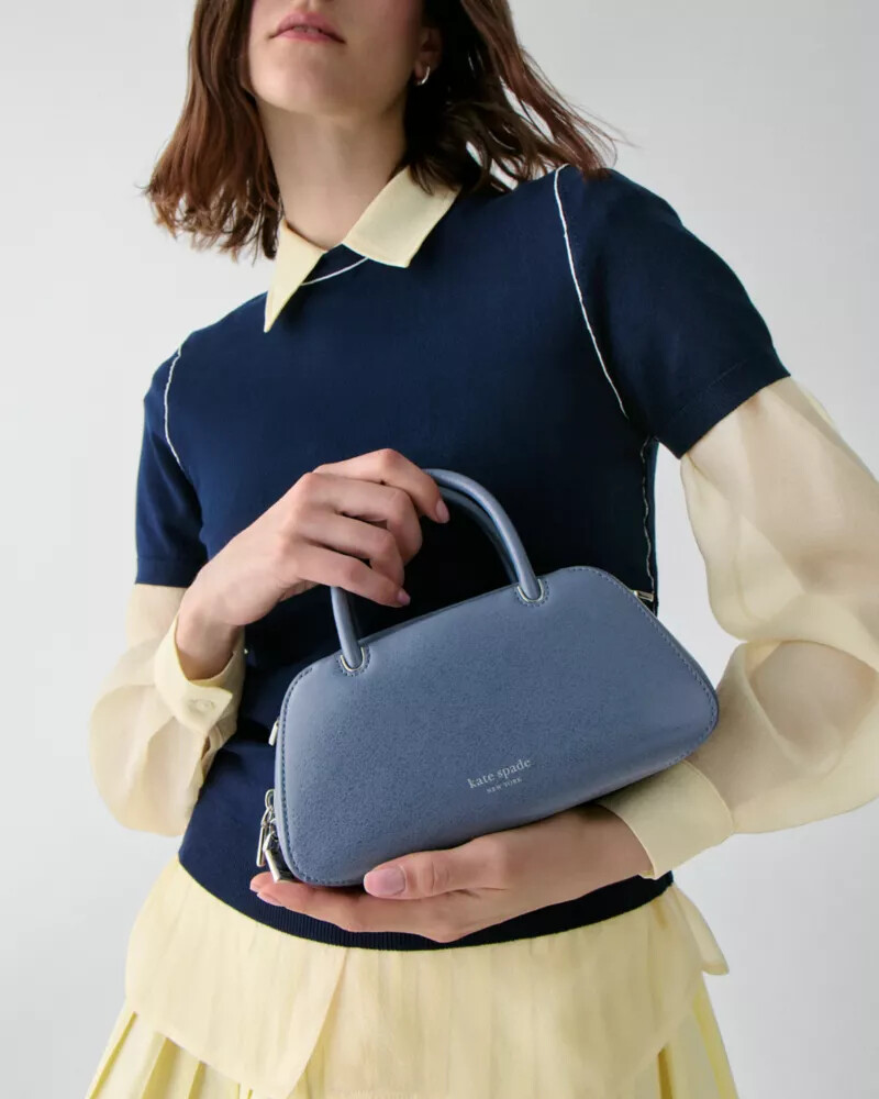 gracie glazed mini bag cinder grey