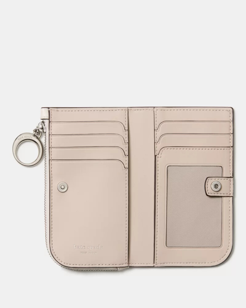 halo bifold wallet cream