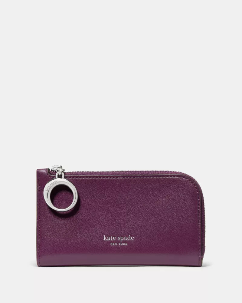 halo small bifold wallet purple agate