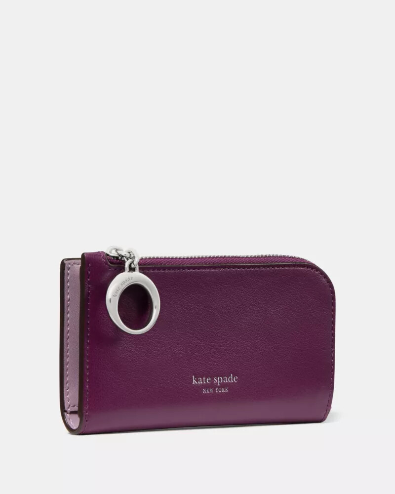 halo small bifold wallet purple agate