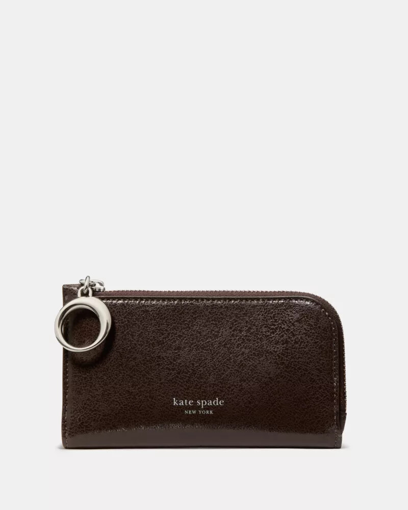 halo glazed small bifold wallet hot fudge