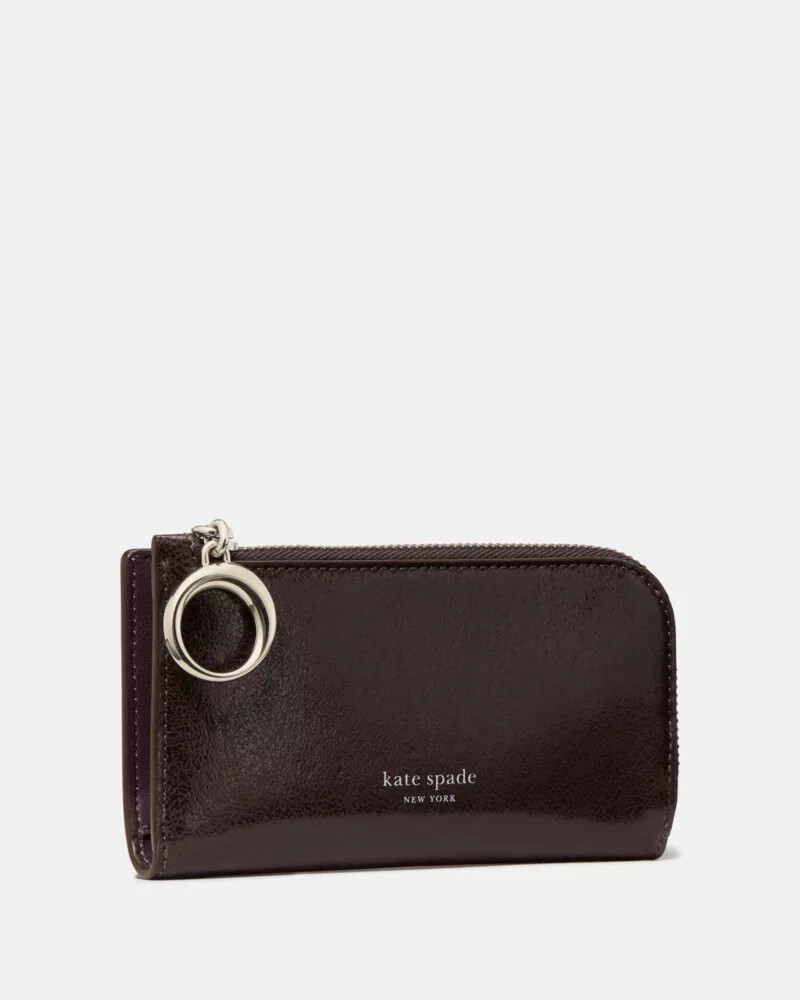 halo glazed small bifold wallet hot fudge