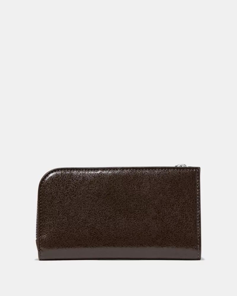 halo glazed small bifold wallet hot fudge