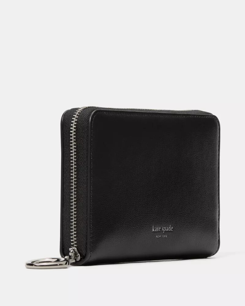halo zip around wallet black
