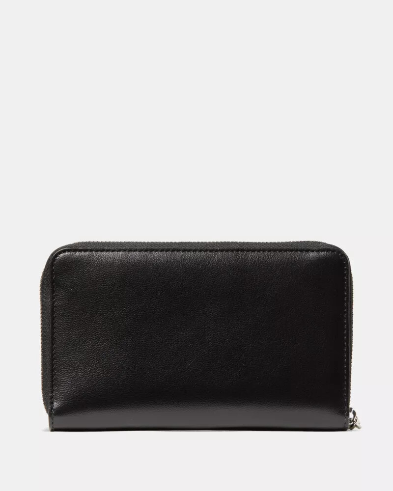 halo zip around wallet black