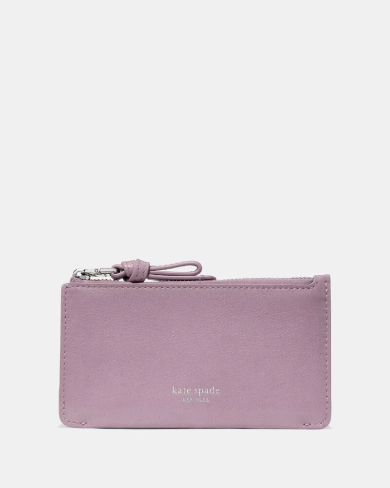 loop east west zip card case market purple