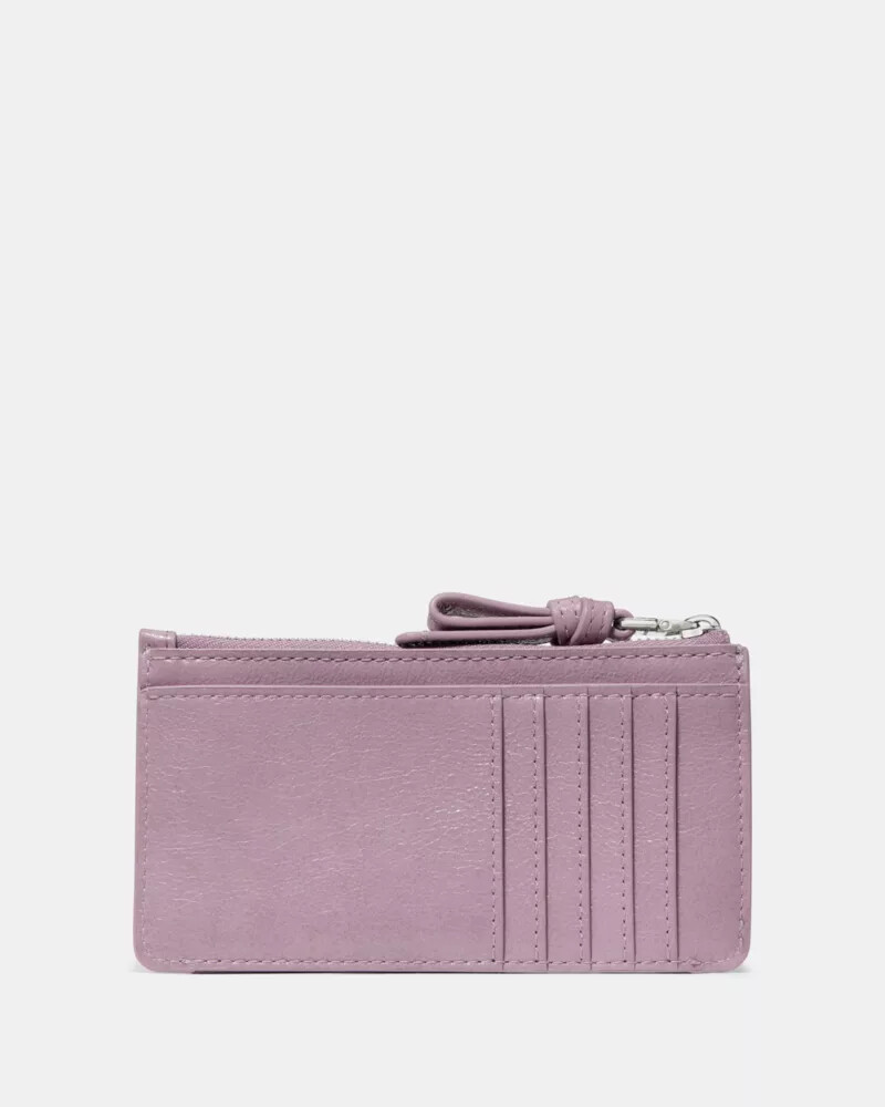 loop east west zip card case market purple