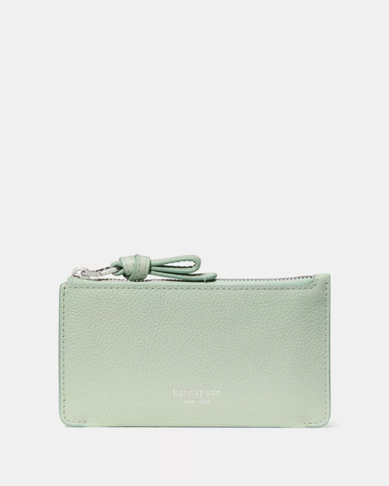 loop zip card case mint frosting