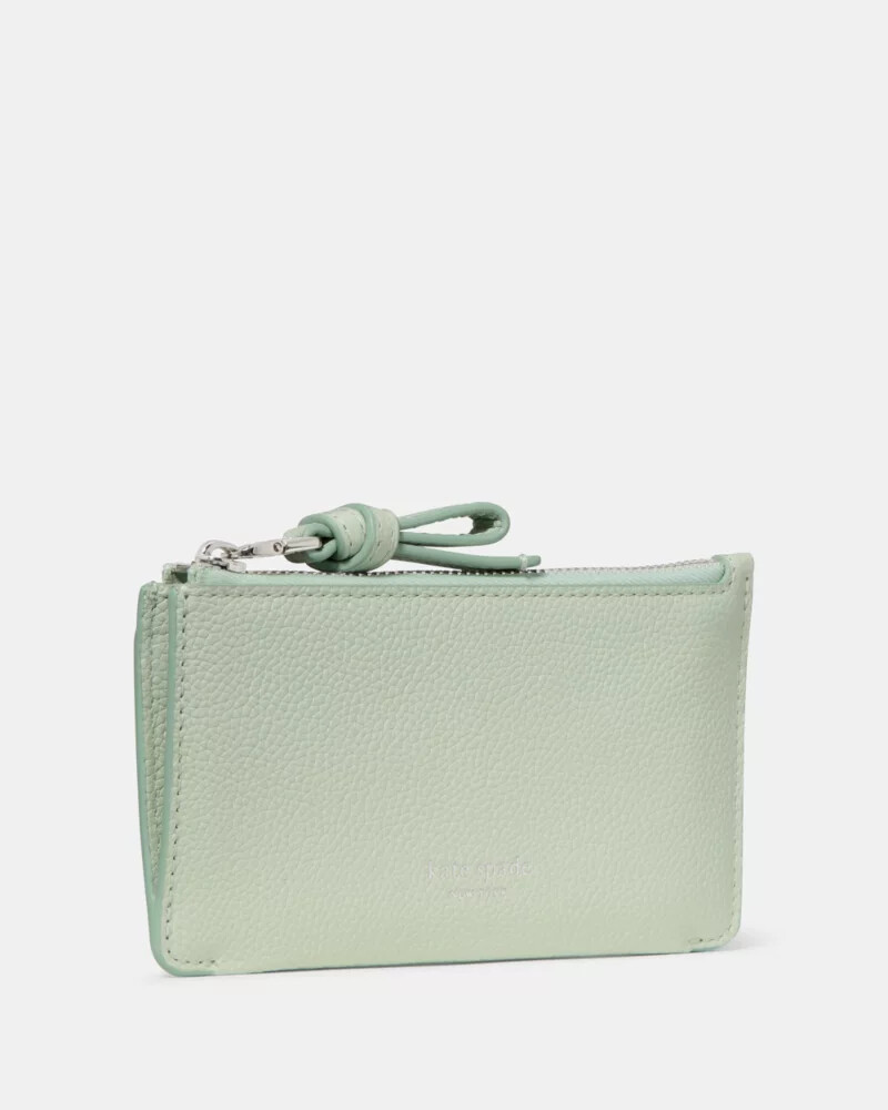 loop zip card case mint frosting