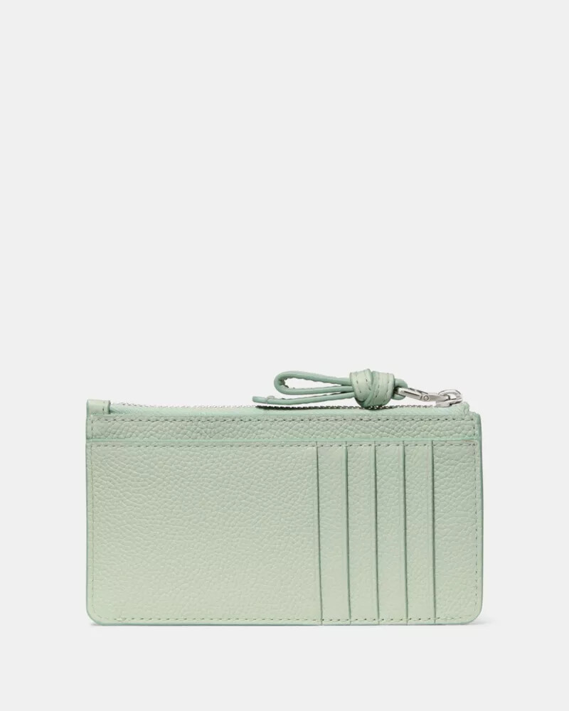 loop zip card case mint frosting