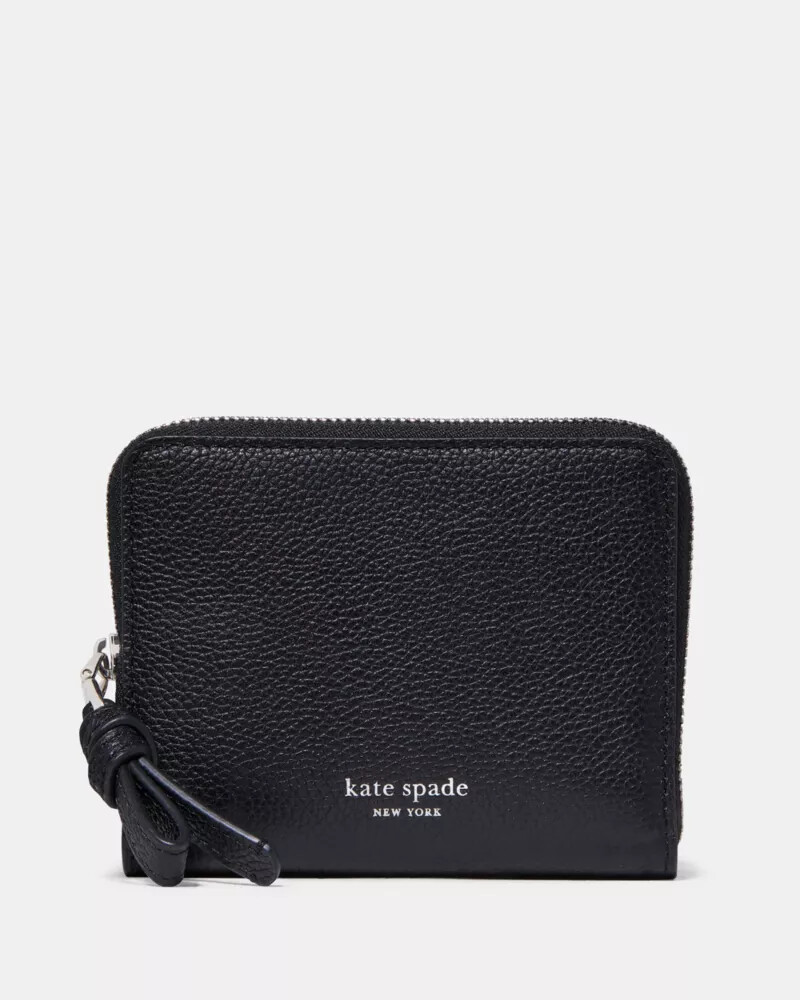 loop zip around wallet black