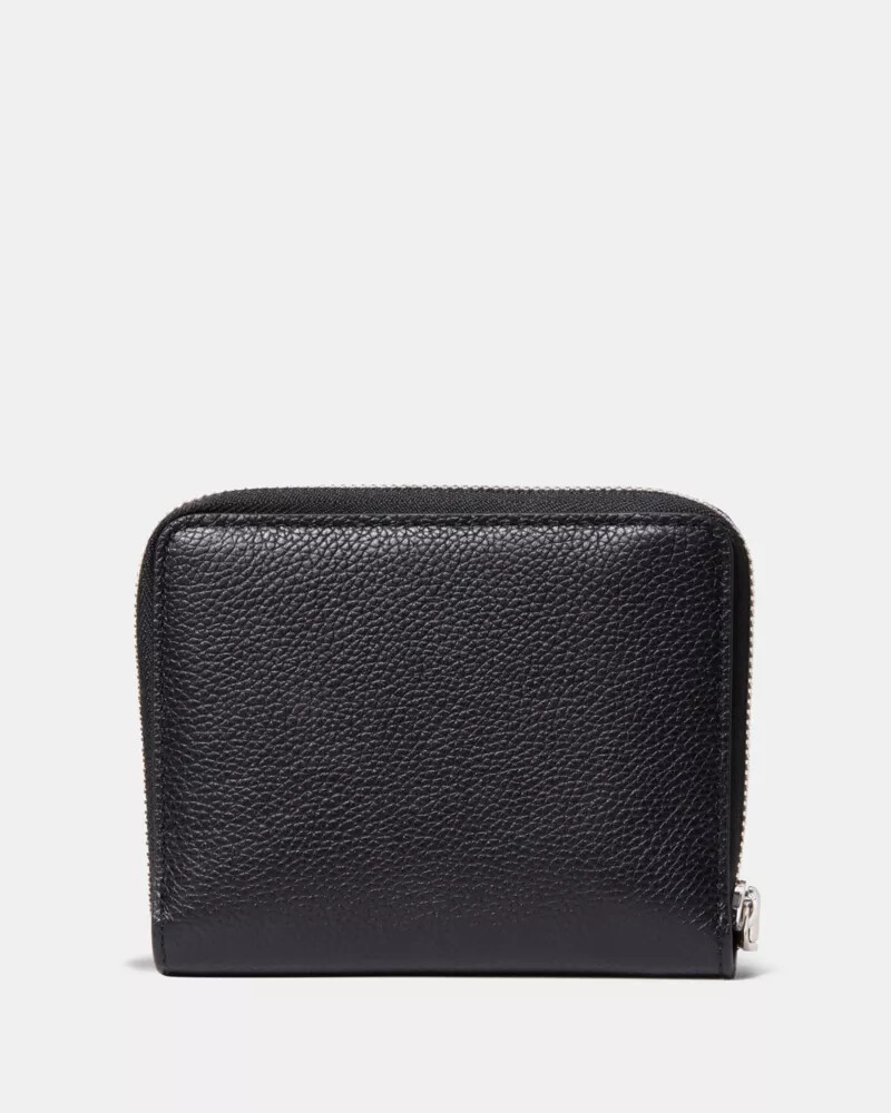 loop zip around wallet black