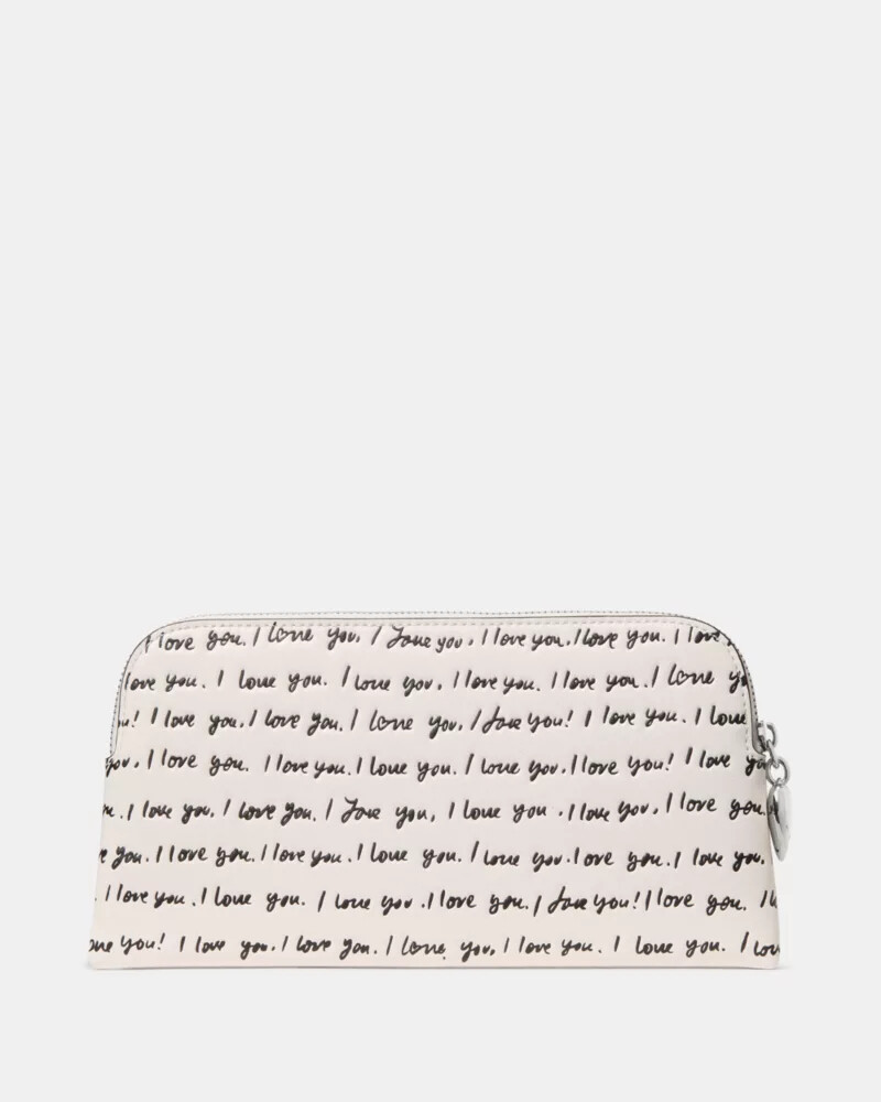 devin i love you pouch cream multi