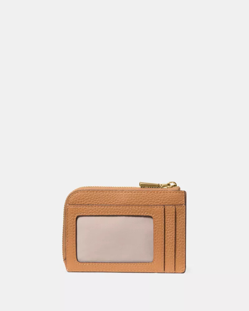 mini zip card case biscotti