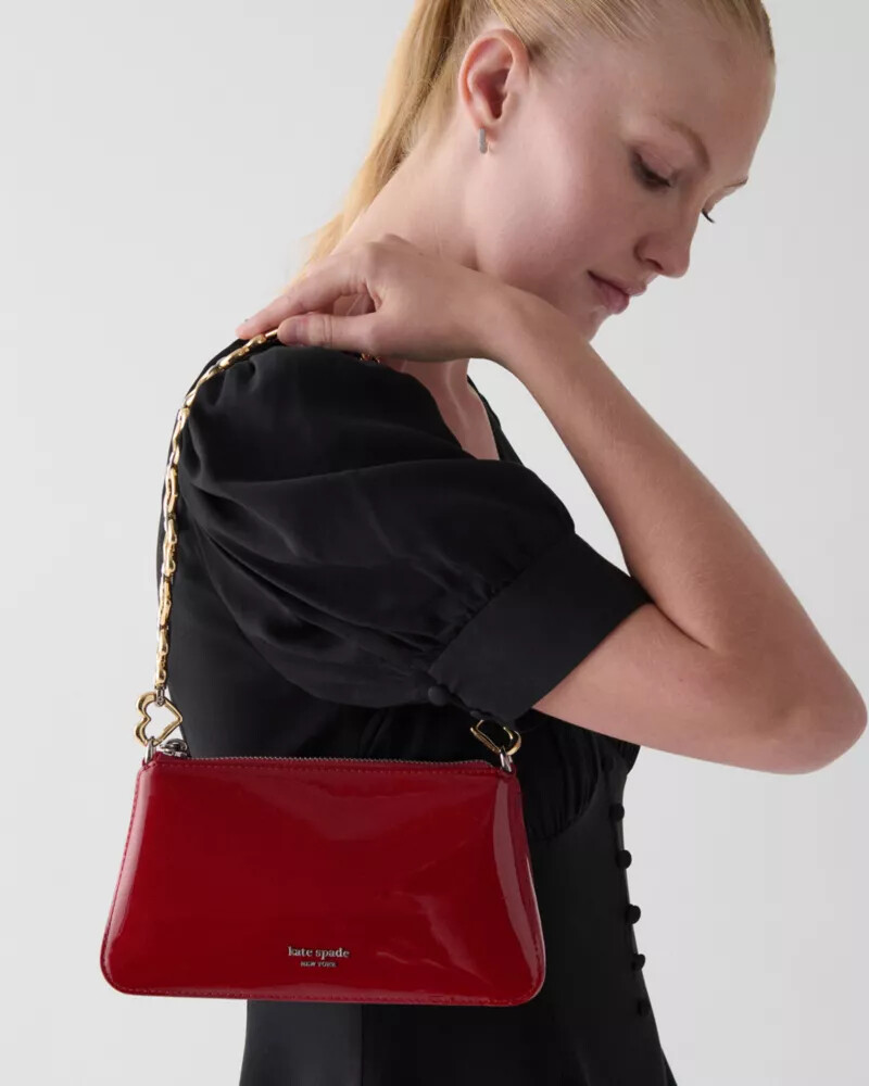 grace patent pochette dark scarlet