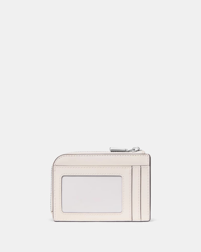 best seller mini zip card case cream multi